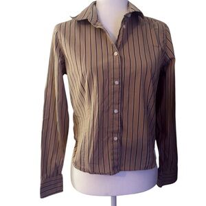 GAP Striped Button-Up Women's Top
